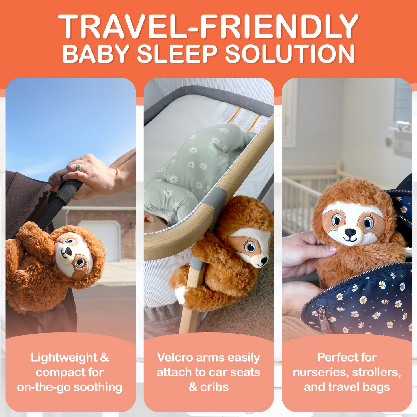 Baby Shusher Sloth — Plush Sound Machine