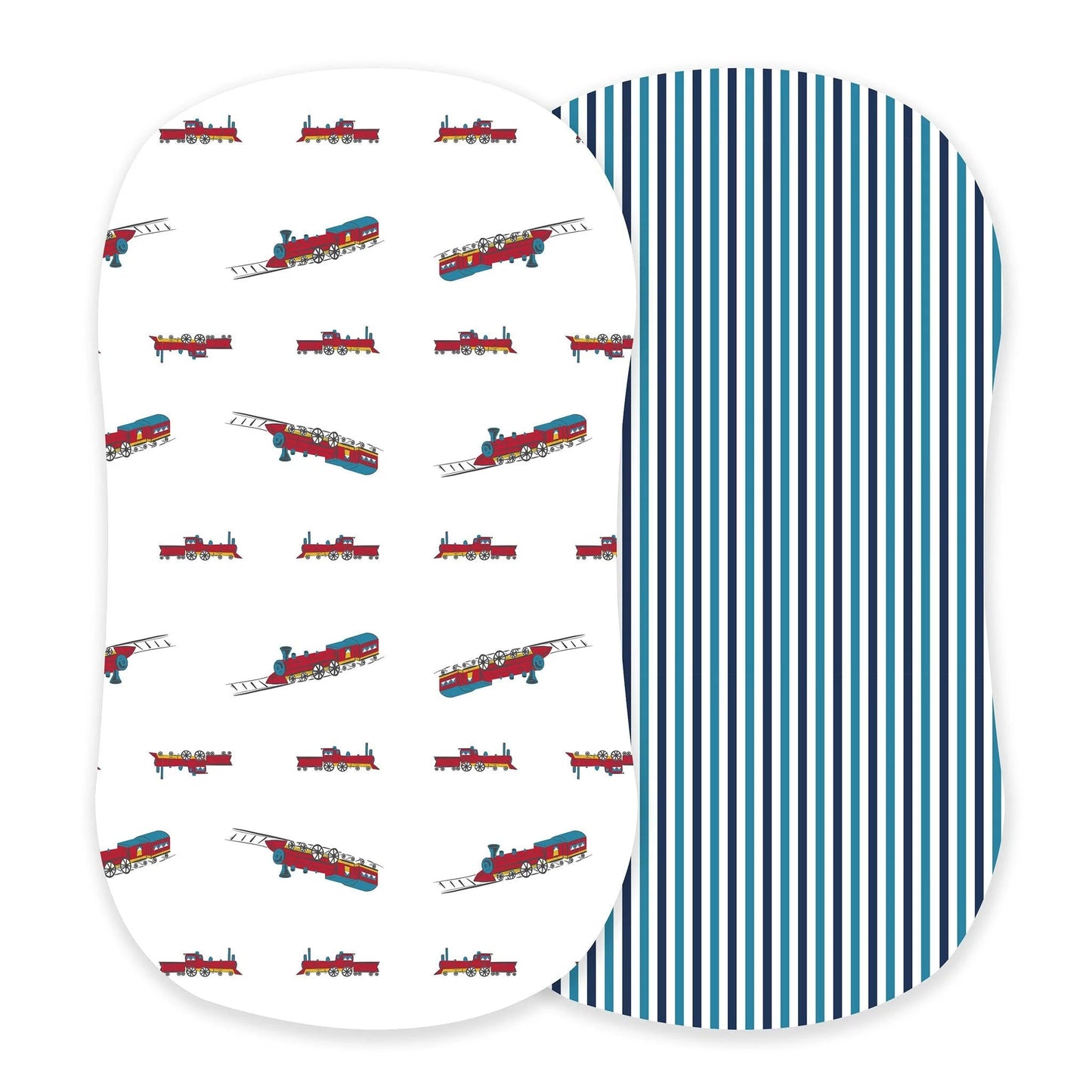 Bamboo Changing Pad Cover — Vintage Train